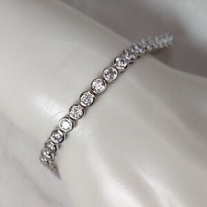 Sterling Silver/CZ Tennis Bracelet